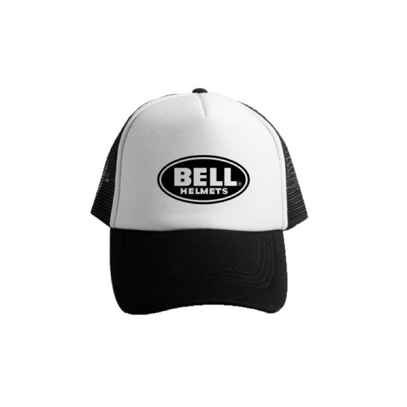 Topi Trucker BELL - HITAM PUTIH