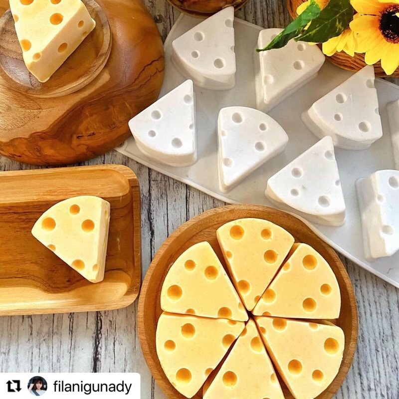 silicone cheese 8 cavity cetakan silikon keju tom & jerry jelly pudding puding cake entremet