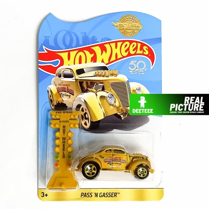 hot wheels PASS N GASSER EDISI 50TH GOLD