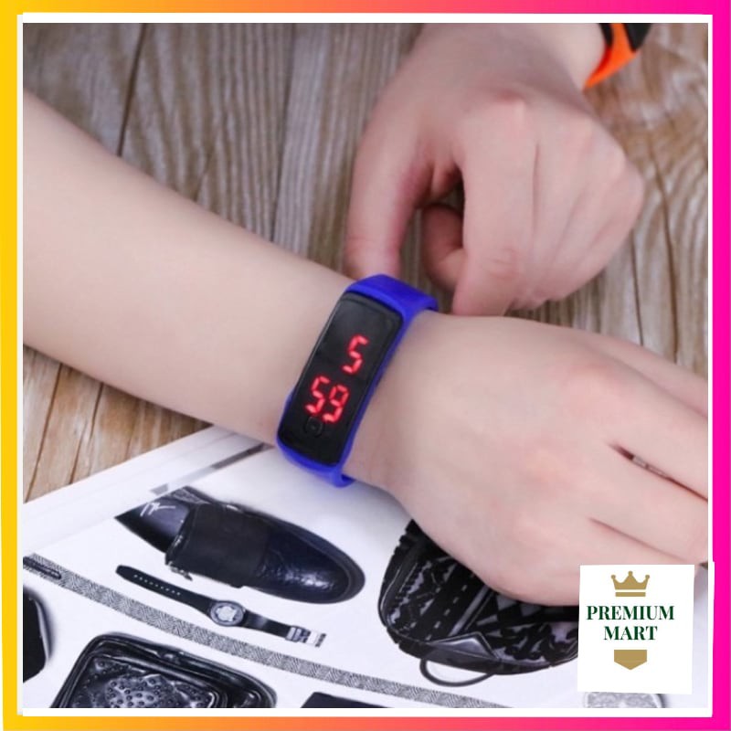 Jam Tangan Sport LED Digital Anti Air Strap Karet Watch Jam Tangan Fashion Murah Import.