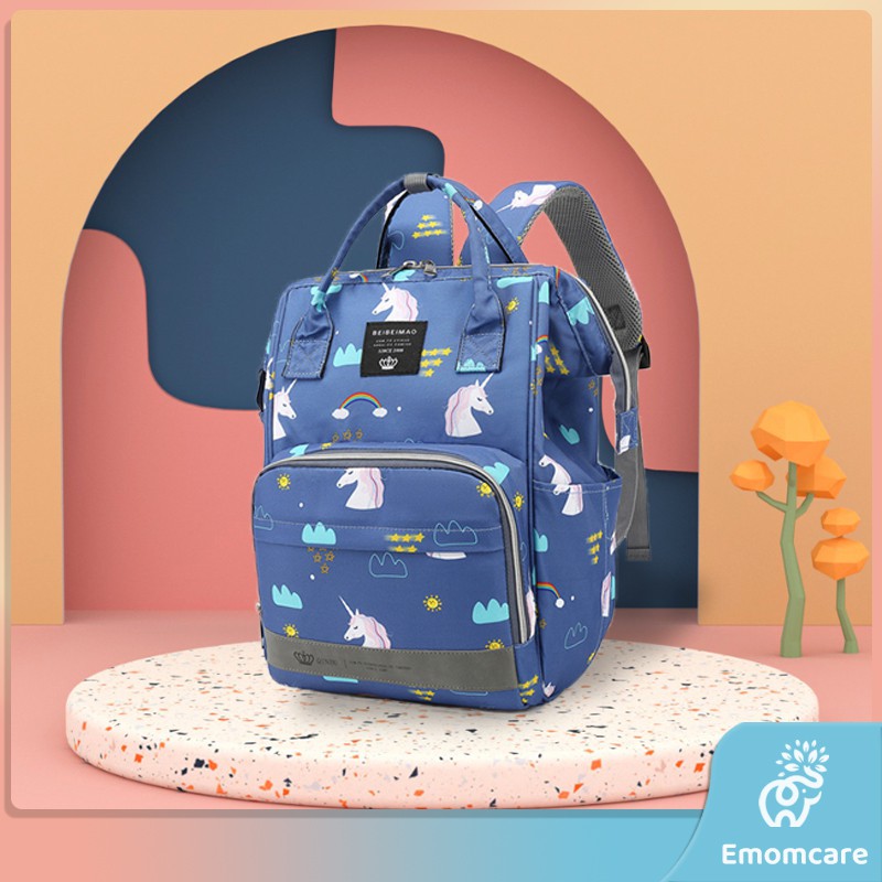 Emomcare Tas Bayi Multifungsi Baby diapers bag Perawatan tas Perlengkapan Ransel Backpack
