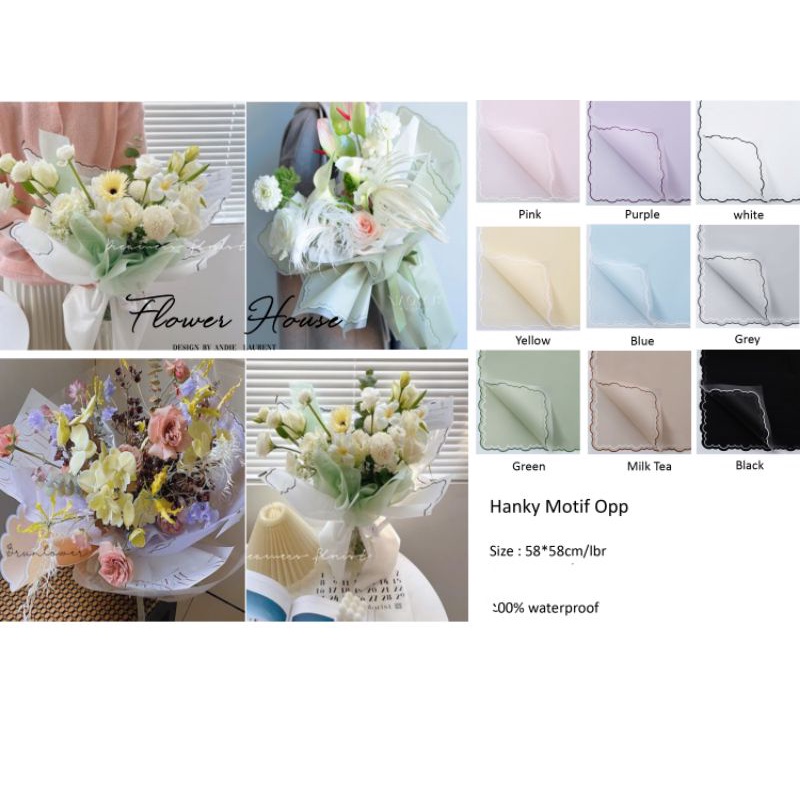 

(Lembaran) Wrapping Hanky Motif Opp Cellophane transparent