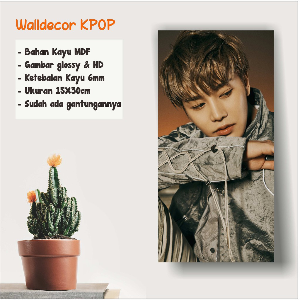 Taeil Walldecor NCT 2020 Resonance Ukuran 15x30cm Wall Decor Poster Kayu Hiasan Dinding KPOP Korea G