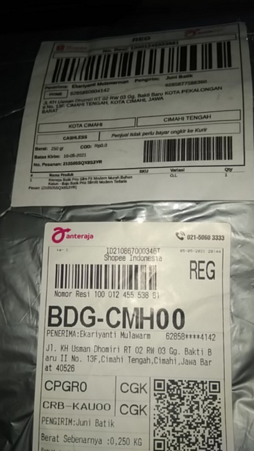 Kemeja Batik Pria Slim Fit Modern Murah Bahan Katun - Baju Batik Pria Slimfit Modern Terlaris