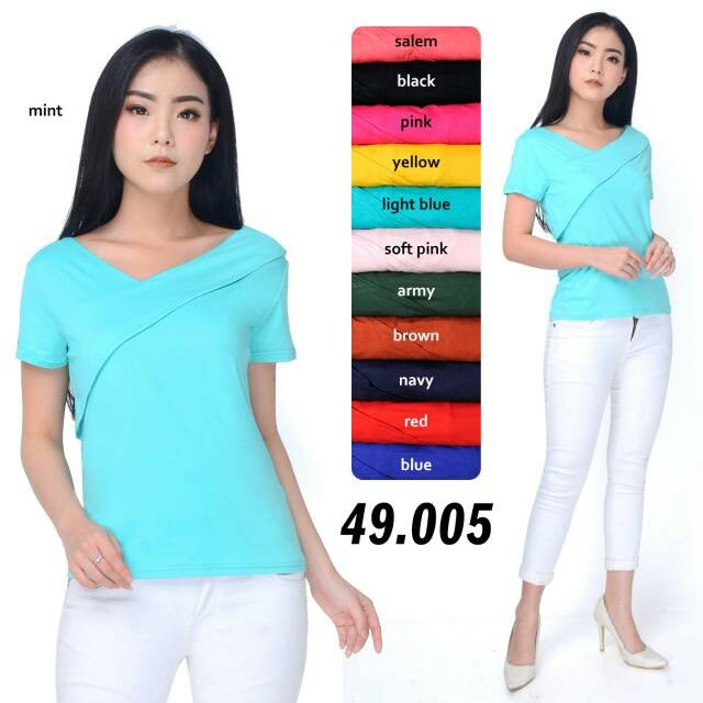 BAJU POLOS  BASIC BANGKOK WANITA MURAH 005