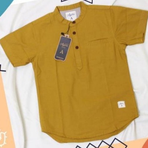 BAJU KURTA KEMEJA KOKO KEMKO ANAK KATUN ORIGINAL TERBARU LENGAN PENDEK AGERA JUNIOR