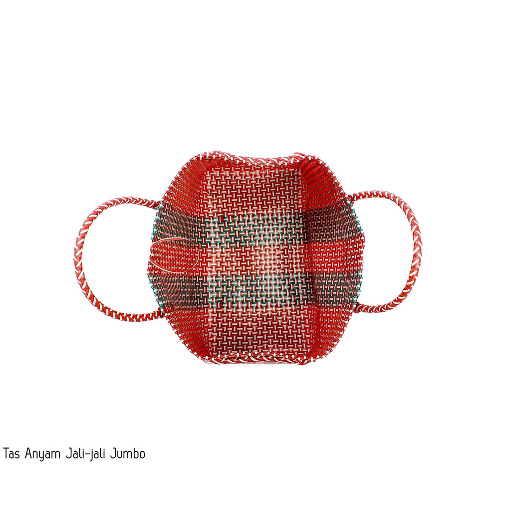 Tas Anyam Jali-Jali Jumbo || Tas Anyam Belanja