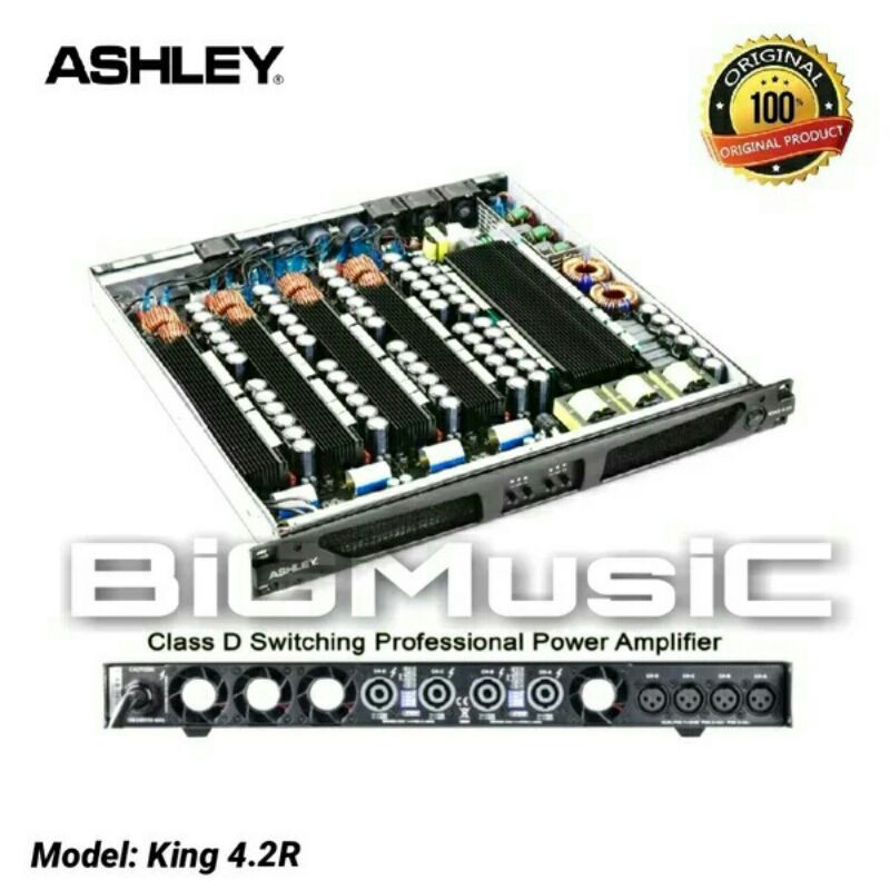Power Ashley King 4.2R Original Amplifier 4 Channel Class D