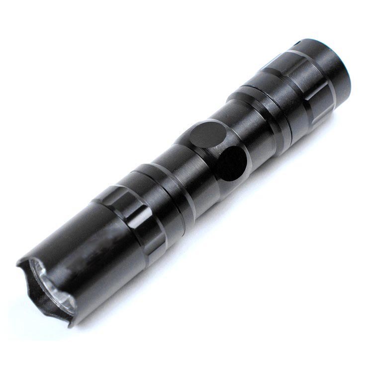 Senter Police LED Flashlight 3W Aluminum Waterproof TAC2L Baterai 1xAA