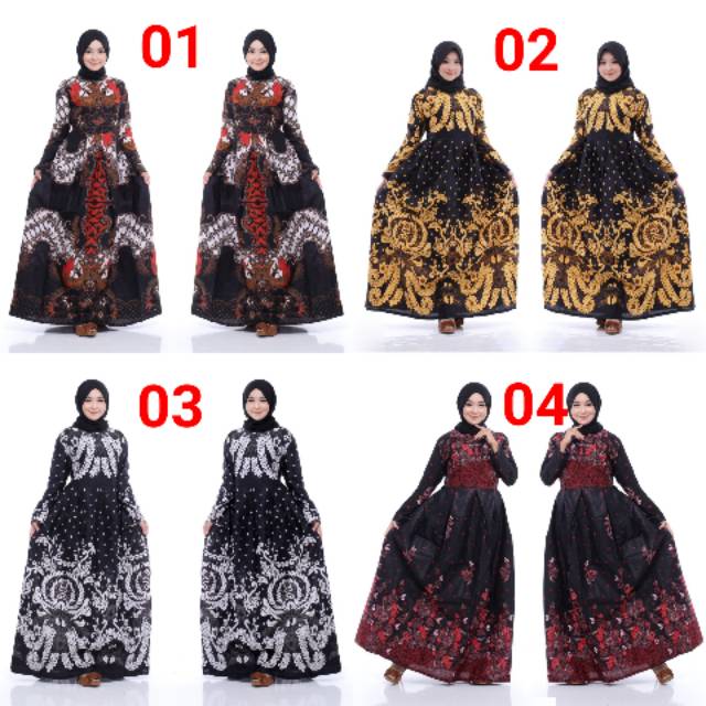 Batik Gamis Jumbo Ld 120 Cm Grosir