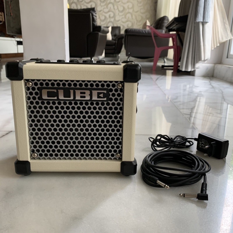 Roland Micro Cube GX gitar amplifier (white) murah