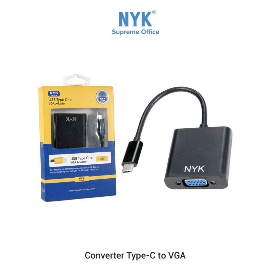 NYK USB Type C To VGA Adapter