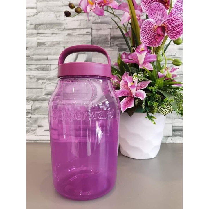 Tupperware PROMO - toples serbaguna besar 3L / 4,5L (1) Purple universal jar MURAH BESAR