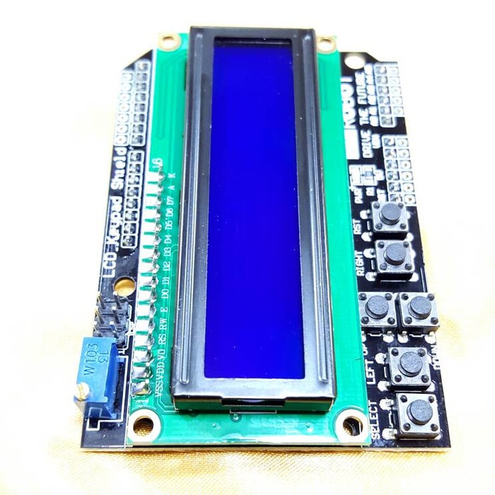 KEYPAD LCD 1602 16X2 BLUE BACKLIGHT SHIELD FOR ARDUINO UNO MEGA