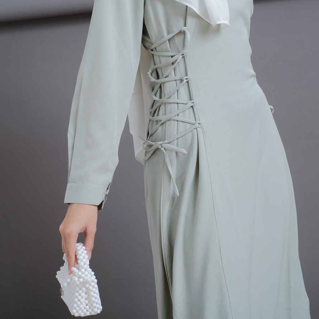 Mayoutfit Heynra Maxidress | Dress Gamis Muslim Wanita Tali Pinggang-6