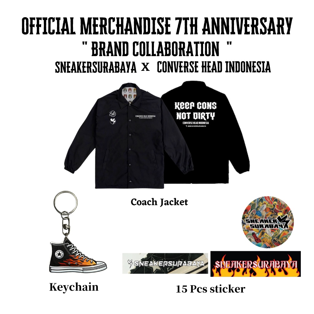 COACH JACKET SNEAKERSURABAYA x CONVERSE HEAD INDONESIA &quot;BRAND COLLABORATION&quot;