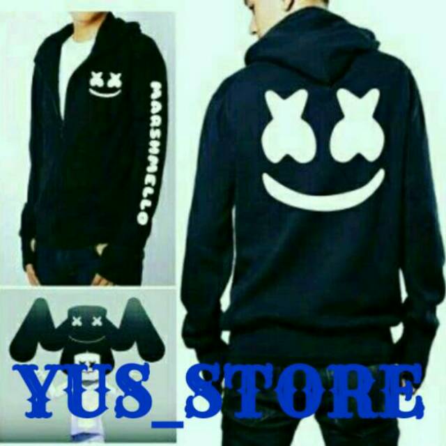 Jaket sweater marshmello/sweater jaket marshmello/sweater jaket marshmello