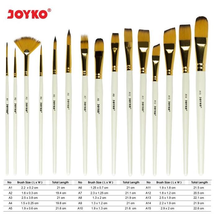 

TERBARUU!! Joyko Brush FULL Set Scalpel Sponge / Set Kuas Lukis Lengkap BRS-12 TERBARU