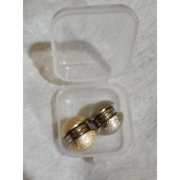 BM06-BROS MAGNET/MAGNETIC HIJAB BROOCH 15mm-2 set + mini Box