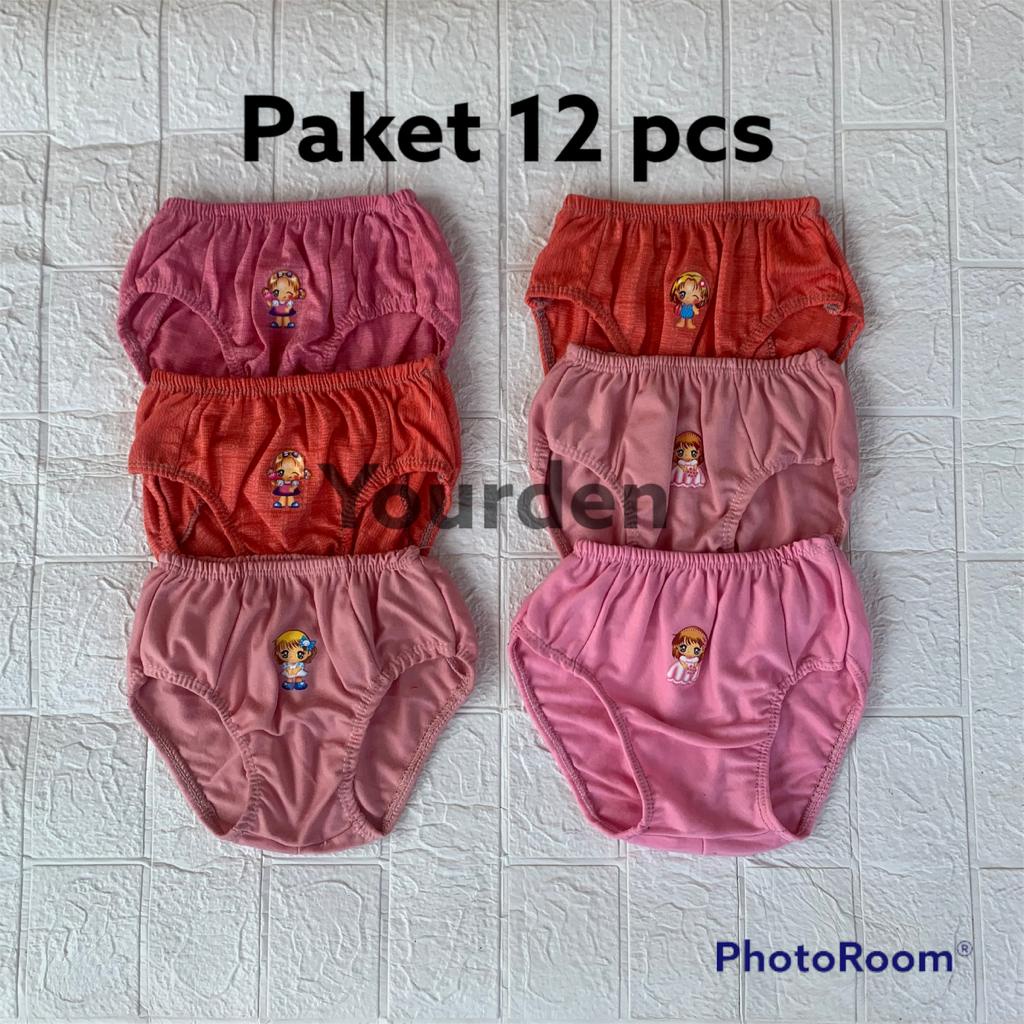 PAKET 6 PCS CELANA DALAM ANAK PEREMPUAN MOTIF KARTUN