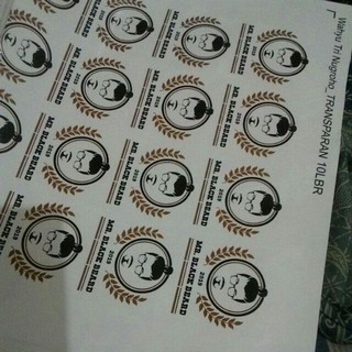 Cetak Stiker  Label Makanan  Sticker Online  Shop Nama Toko 