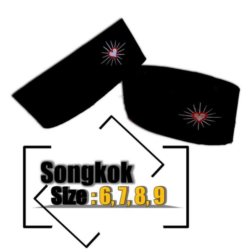 Songkok / Kopyah / Peci dengan Bordir Logo PSHT (SH TERATE)