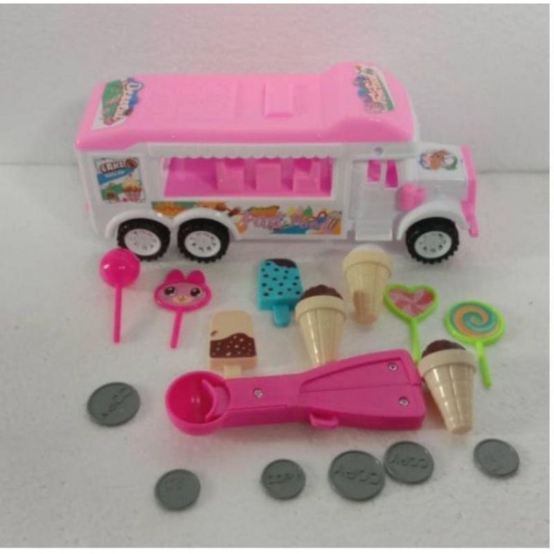 LI 10/11 truck delicious fast food / mainan mobil truck menjual burger / eskrim