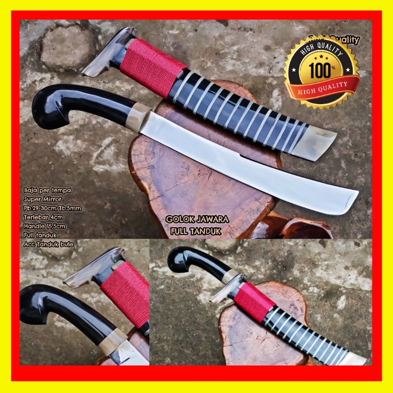 PISAU SEMBELIH JAWARA FULL TANDUK SUPER TAJAM
