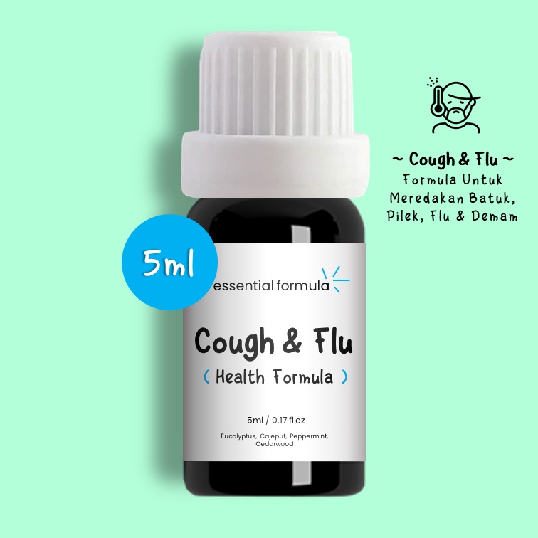 5ml Cough &amp; Flu Essential Oil Untuk Batuk Pilek