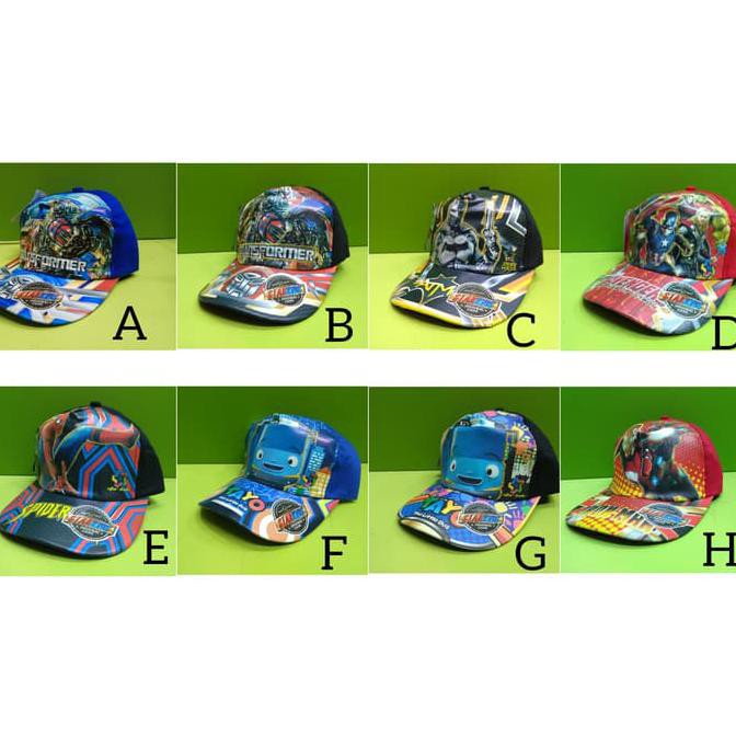 Topi Anak Karakter / Topi Fashion Anak / Topi Anak Cowok Dan Cewek