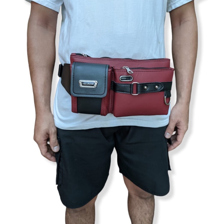 Tas Selempang Waterproof Polo Amstar Tas Pinggang Waistbag Terbaru 100% Real Picture