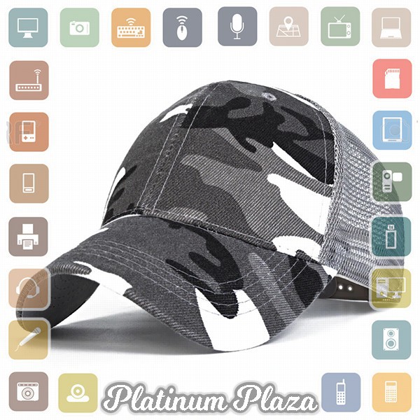 Evrfelan Topi Baseball Trucker Cap Hat Army Camouflage - S8R - Gray`2QEIJJ-