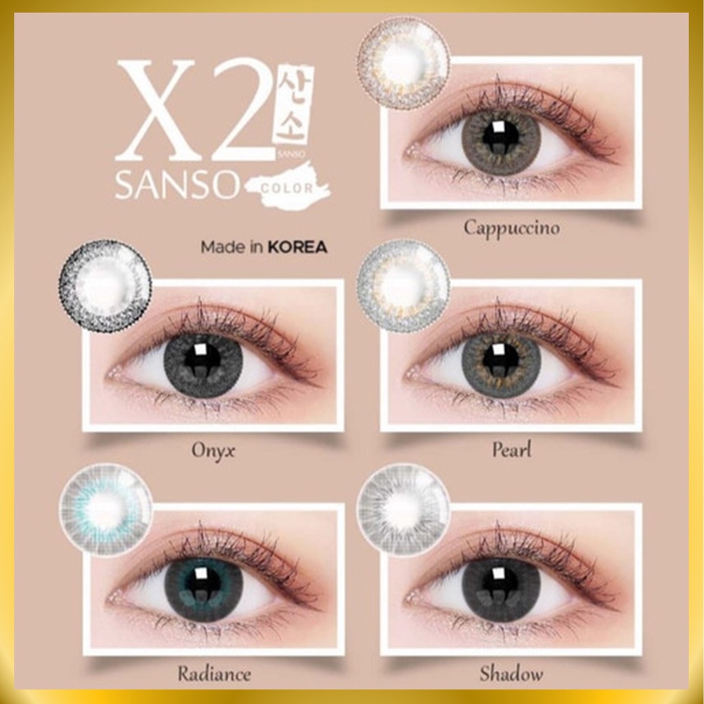 {BISA COD} SOFTLENS X2 SANSO COLOR BY EXOTICON MINUS -3.25 SD -6.00