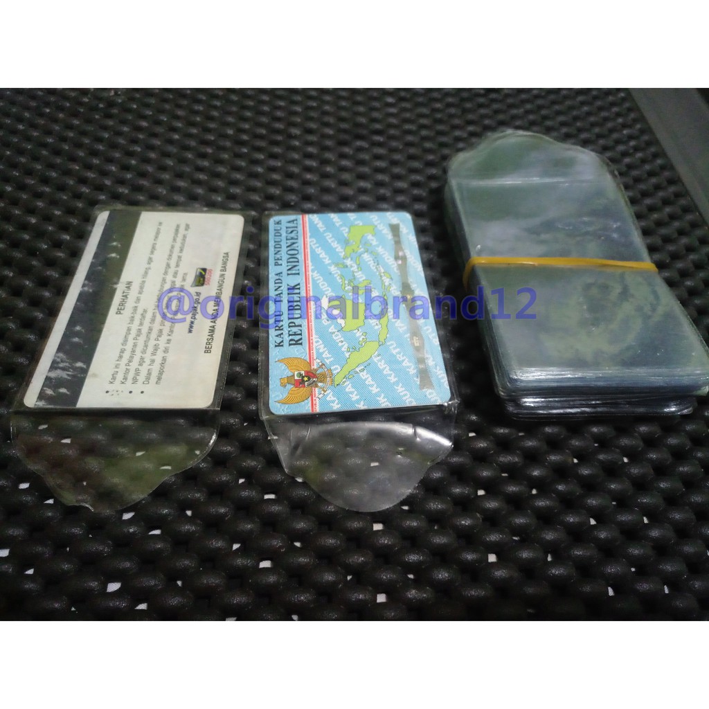

Plastik Kartu KTP / E toll / Kartu Atm dengan lidah penutup
