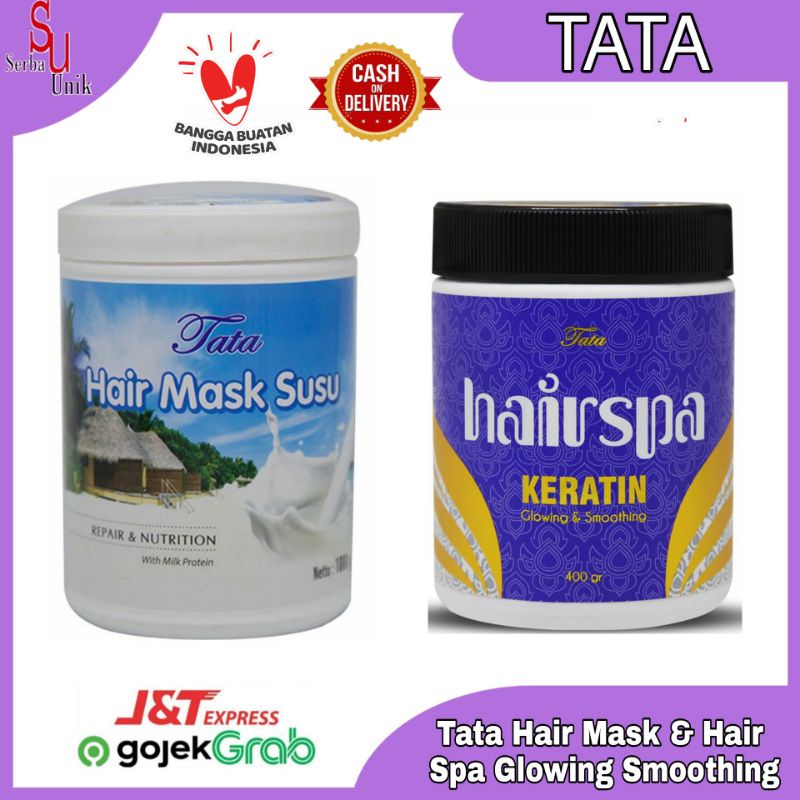 Tata Hair Mask &amp; Hair Spa Keratin Masker Rambut 400g &amp; 1000g