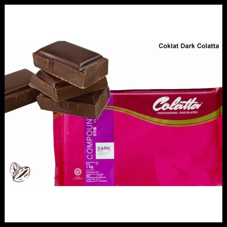 

TERBARUU!! Colatta Dark Compound 1 KG / coklat blok colata hitam 1kg SALE