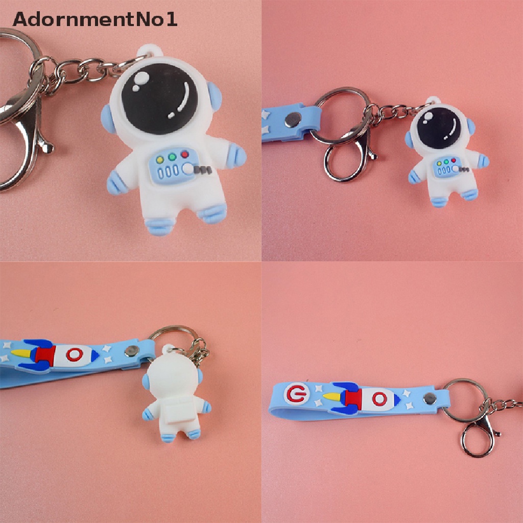 (AdornmentNo1) Gantungan Kunci Bentuk Astronot Luar Angkasa Bahan Metal
