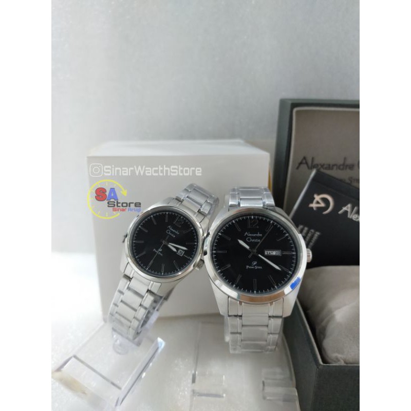 (Bisa satuan) Alexandre Christie 1012MD / LD Jam tangan Couple / AC 1012 MD / LD