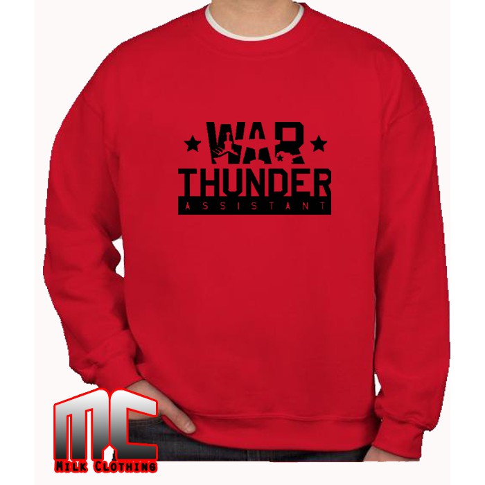 Sweater War Thunder Merah