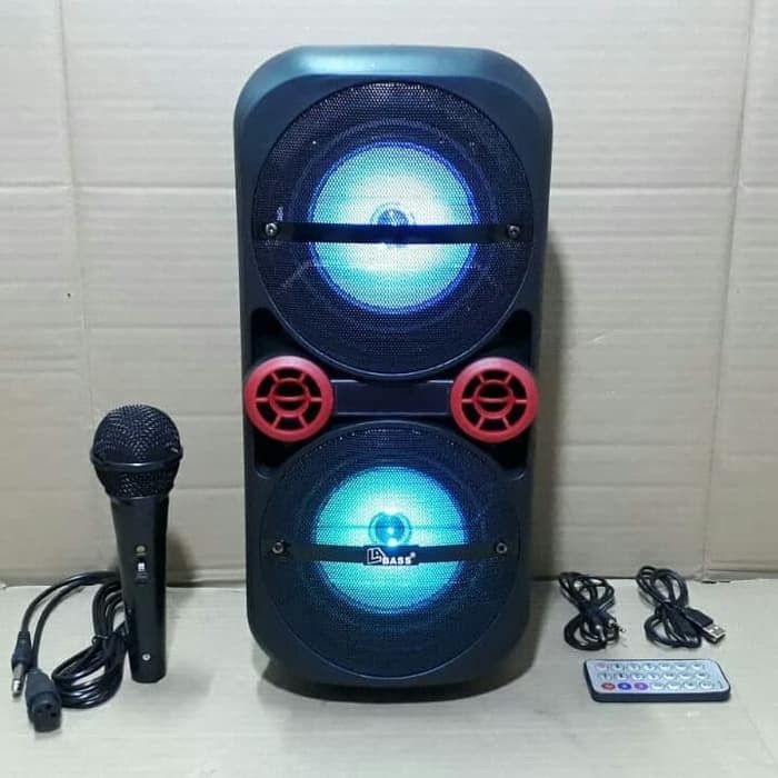 Speaker portable la bass lb 250 aktif bluetooth speker aktiv 5 inch p