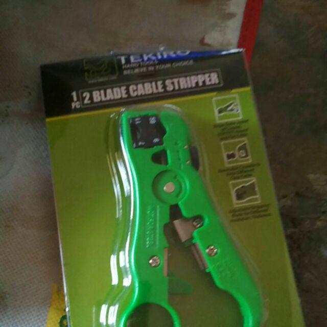 Tang Kupas Kabel Tekiro 2 Blade Cable Stripper Pisau Cutter Kabel Pengupas Kabel