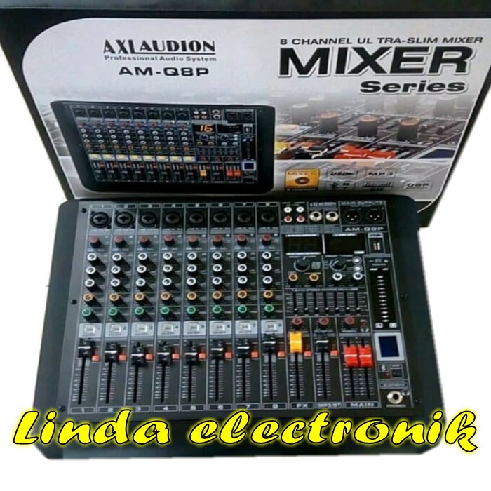 power mixer axl audion am q8p 8ch ORYGINAL  axl audion amq8p