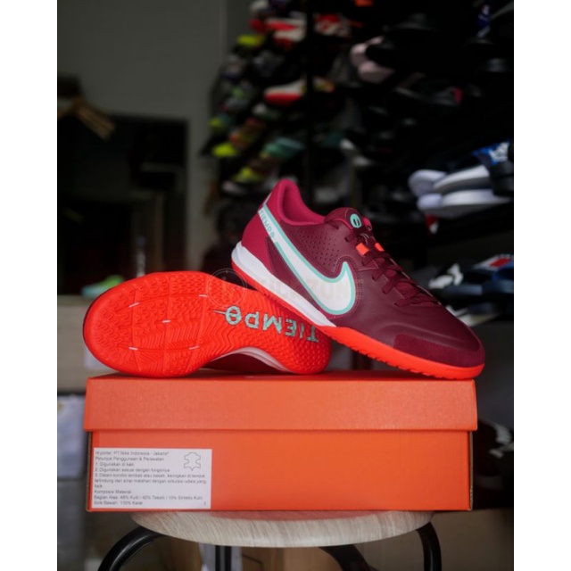 Sepatu Futsal Nike Legend 9 Academy IC - Red Original BNIB - Nike Tiempo