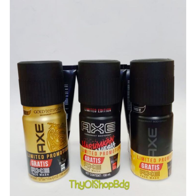 AXE BODY SPRAY / DEODORANT SPRAY GRATIS FACE WASH