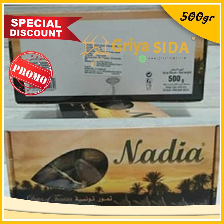 KURMA TUNISIA TANGKAI NADIA 500gr grosir per karton termurah hemat