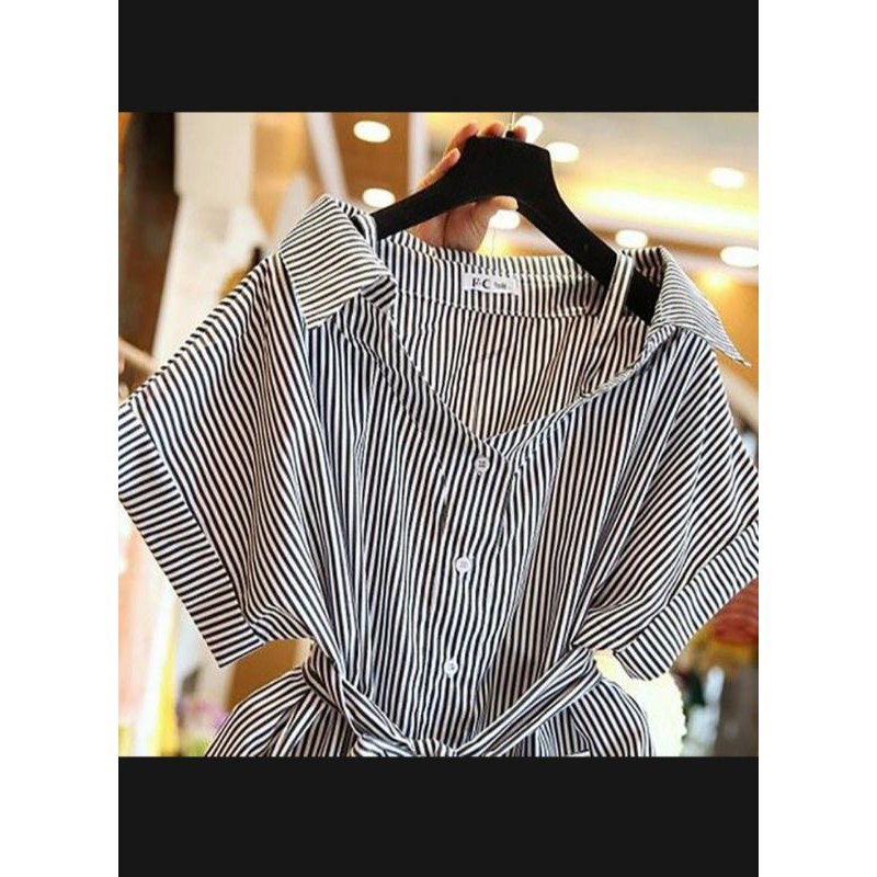 Korean Blouse Stripe