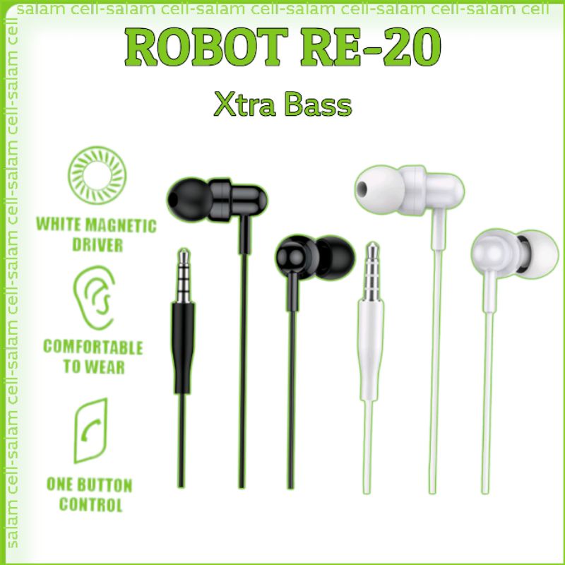 Headset ROBOT RE40 Headset Murah Bass Mantap Original Garansi