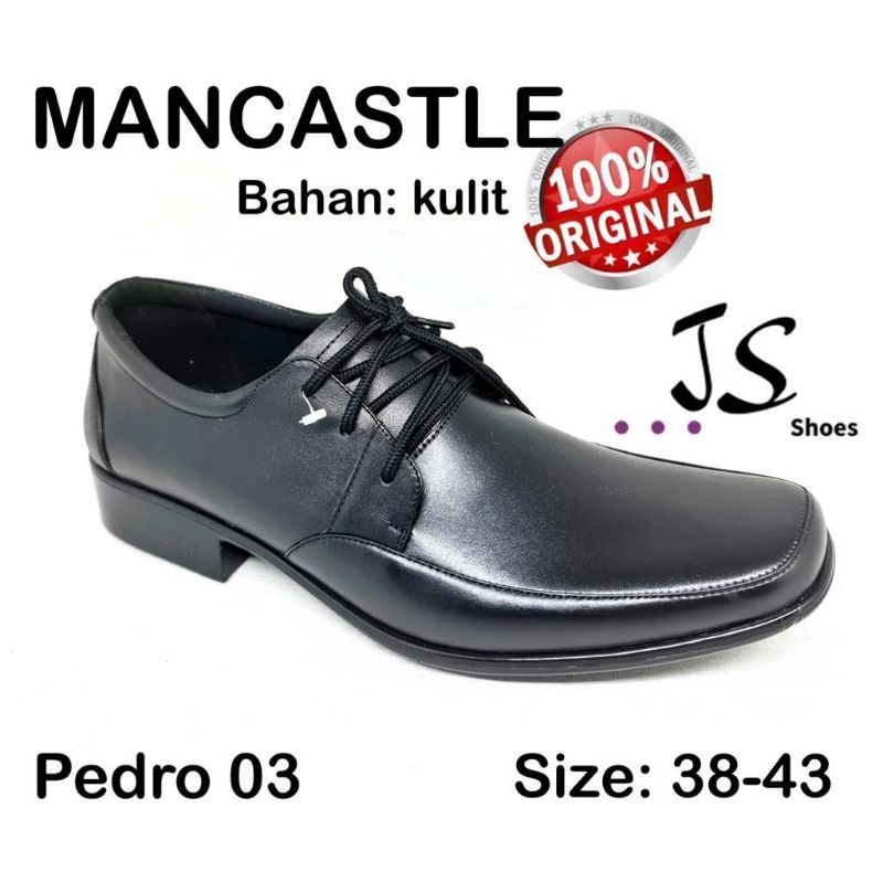 MANCASTLE PEDRO 03 - SEPATU FANTOFEL KULIT PRIA DEWASA MERK MANCASTLE