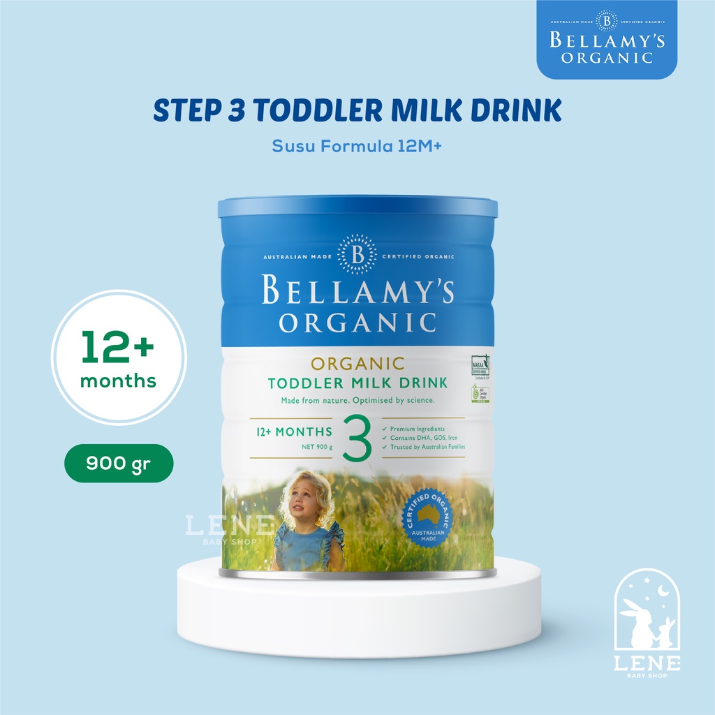 Bellamys Organic STEP 3 FOLLOW-ON FORMULA Bellamy SUSU FORMULA 12MONTHS+ 900G