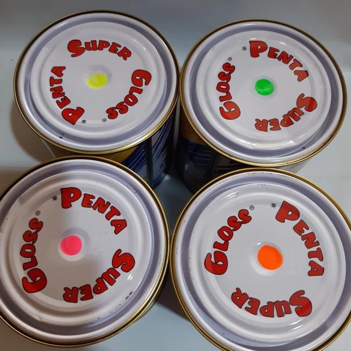 CAT PENTA SUPER GLOSS NC FLUORENT/WARNA STABILO HIJAU & KUNING -1KG
